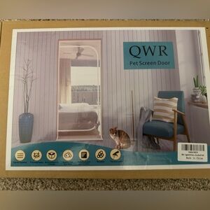 Reinforced Cat Screen Door Size 32"x 80" with Zipper Closure
